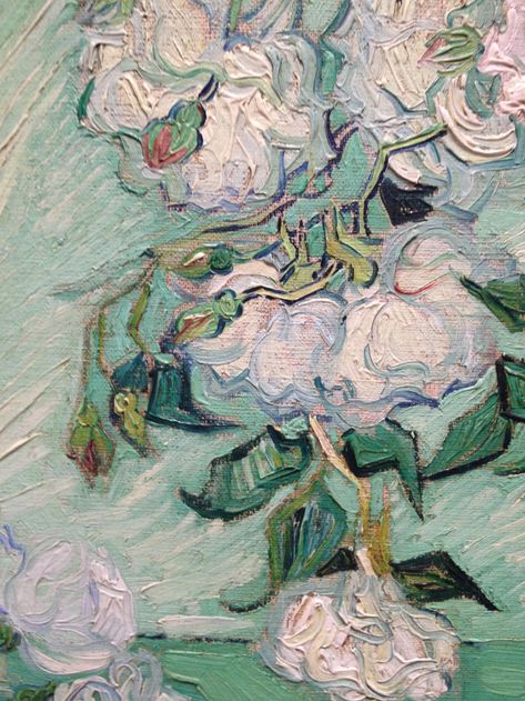 Roses by Vincent Van Gogh: Session 1 — Elizabeth Floyd Van Gogh White Roses, Van Gogh Flower Paintings, Van Gogh Flowers, Artist Van Gogh, Close Up Art, Istoria Artei, Vincent Van Gogh Art, Vincent Van Gogh Paintings, Arte Van Gogh