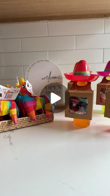 Amanda Albrecht Illinois Realtor + Content Creator on Instagram: "🪅Cinco de Mayo Open House or party favors! Here are 2 easy ideas you can use to take your fiesta up a notch! 

Mexican sodas topped with a margarita kit to go! The fun box toppers include a margarita mix, tajin and some flavored candy. Don’t forget the little sombrero! 

Mini piñatas filled with candy and topped with a tag, my tags have a QR code with all of the property information enclosed! 

Want to recreate? Comment 🔗 link below I can send you everything I used and the free editable tag too! 

Let’s get May off to a fun start! 
.
.
.
#may #realtor #cincodemayo #realtorfun #realtormarketing #openhouse #realtoring #home #sellingthesuburbs" Realtor Content, Margarita Party, Mini Pinatas, Margarita Mix, Spicy Margarita, Realtor Marketing, Easy Ideas, Content Creator, Open House