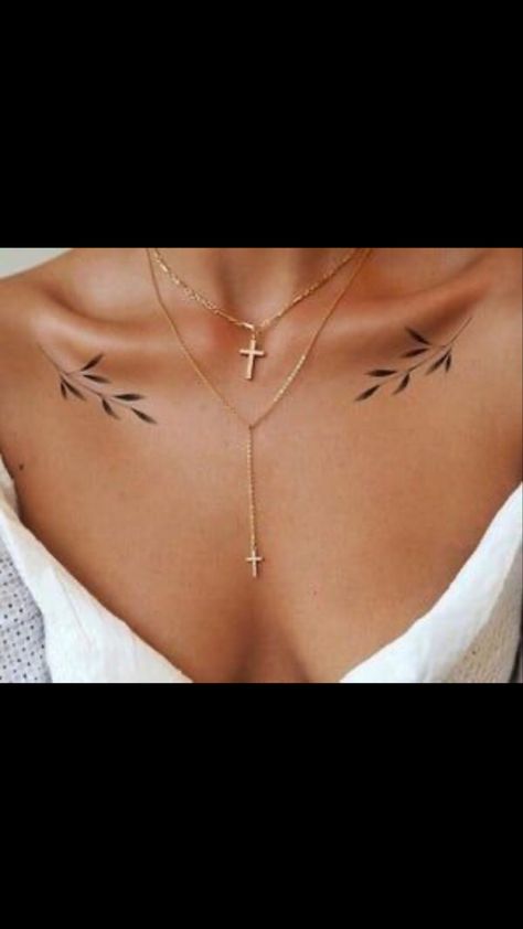 Under Collar Bone Tattoos, Wrist Bracelet Tattoo, Minimalist Tattoo Ideas, Rib Tattoos For Women, Flower Wrist Tattoos, Small Forearm Tattoos, Bone Tattoos, Tasteful Tattoos, Chest Tattoos For Women