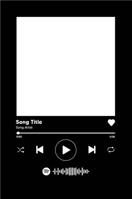 Spotify Polaroid Template, Spotify Keychain Template, Spotify Frame Black, Spotify Couple Frame, Spotify Album Template, Spotify Song Template Aesthetic, Spotify Frame Template, Spotify Outline, Song Frame Aesthetic