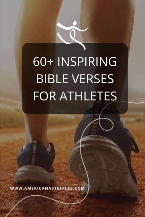 Step up your game with a spiritual boost! This collection of over 60 Bible verses is specially curated to empower athletes with faith, perseverance, and strength. Perfect for pre-game focus and post-game reflection. Visit now for your dose of motivational scripture! Prayer For Athletes Before Game, Words Of Encouragement For Sports, Bible Verse For Athletes Motivational, Bible Quotes For Athletes, Bible Verse For Athletes, Athlete Affirmations, Verses For Athletes, Bible Verse For Daughter, Bible Verses For Athletes