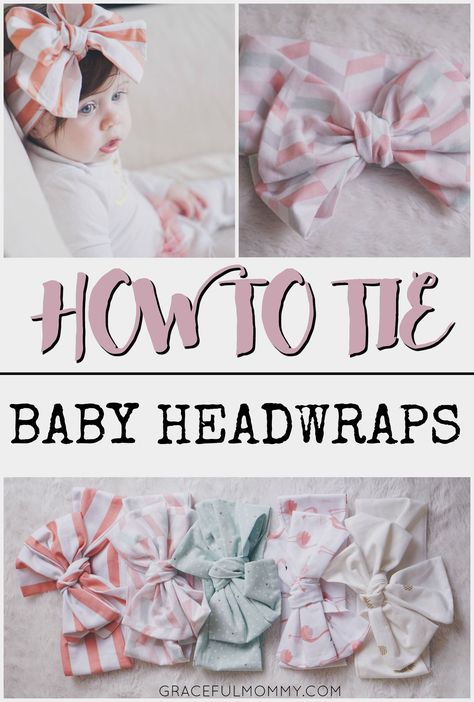 Great post + video on how to tie baby headwraps into a beautiful bow! Pin now + watch later. Diy Sy, Headband Diy, Diy Baby Headbands, Diy Bebe, Diy Bows, Baby Projects, Baby Diy, Diy Headband, Creation Couture