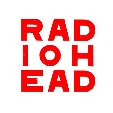 Radiohead Stickers, I Love Radiohead, Radiohead Logo, Radiohead Poster, Making Pins, Punk Patches, Paint Shirts, Dorm Posters, Music Stickers