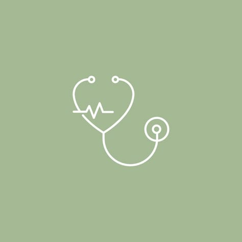 Medical Green Aesthetic, Green Aesthetic Medicine, Nurse Green Aesthetic, Green Medical Aesthetic, Green Health Icon, Health Icon Aesthetic, Macbook Lock Screen, Green Affirmations, Boho Homescreen