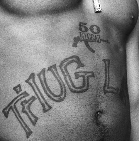 2Pac Stomach Tattoo Thug Life Tattoo, Gangsta Rap Hip Hop, 2pac Videos, Tupac Makaveli, Tupac Art, Eminem Photos, All Eyez On Me, Hip Hop And R&b, Snoop Dog