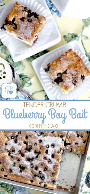 Easy recipe for Blueberry Boy Bait. Tender crumb texture cake loaded with berries and a lightly crunchy cinnamon sugar topping. Classic, vintage recipe. Blueberry Boy Bait Recipe, Texture Cake, Sunday Dessert, Grateful Prayer, Blueberry Breakfast Cake, Traditional Breakfast, Thankful Heart, Blueberry Cake, Blueberry Recipes