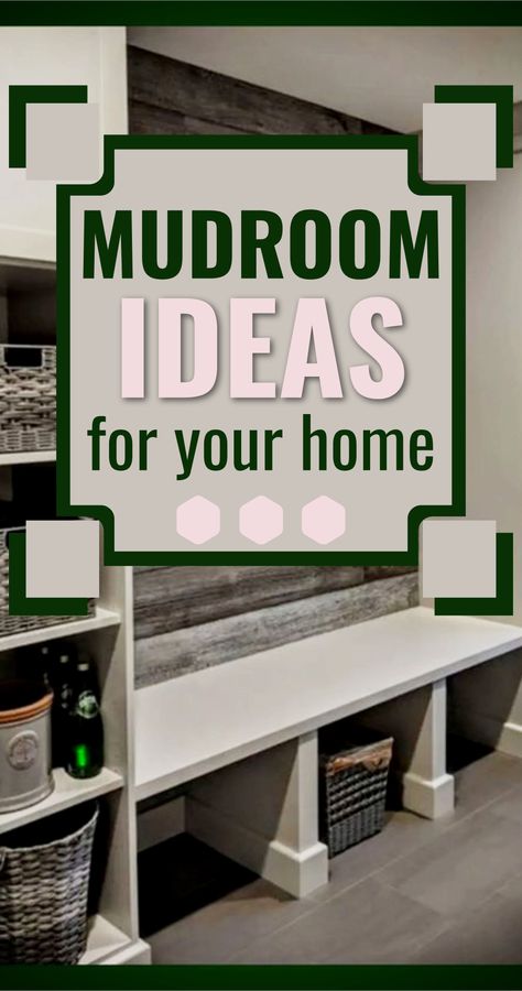 57 Mudroom Ideas For Your Home Drop Zone Backdoor Entry Into Laundry Room, Small Kitchen Drop Zone, Mud Room Shelving Ideas, Mud Room Turned Pantry, Mud Room Closet Storage, Basement Mud Room Entryway, Mud Room Ideas Entryway Diy, Mud Room Ideas Off Garage, Diy Mud Room Coat Rack