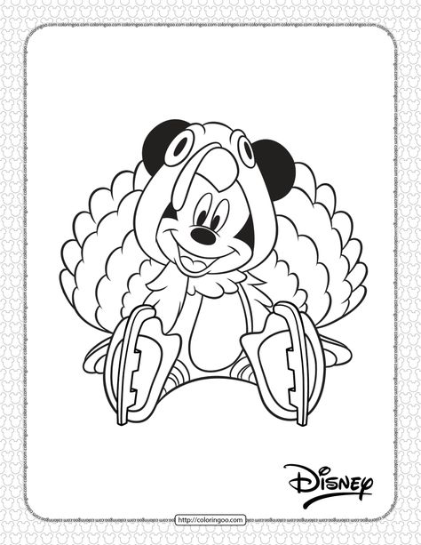 Mickey Mouse Thanksgiving Coloring Page Thanksgiving Toddler Coloring Pages, Cute Turkey Coloring Pages, Thanksgiving Coloring Pages Preschool, Disney Thanksgiving Coloring Pages, Disney Fall Coloring Pages, Disney Coloring Pages Printables Free, Disney Thanksgiving Coloring, Thanksgiving Color Pages, Thanksgiving Mickey Mouse