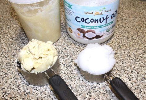 Shea Butter Diy, Coconut Oil Body Butter, Homemade Body Lotion, Whipped Coconut Oil, Shea Butter Recipes, Coconut Oil Lotion, Shea Butter Cream, Coconut Oil Body, Diy Coconut Oil