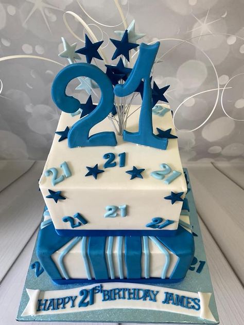 2 tier 21st birthday cake 2 Tier Cake Designs For Men, Male 21st Birthday Party Ideas, Cake For 21st Birthday Men, Male 21st Birthday Cake, 2 Tier 21st Birthday Cake, 21st Birthday Cake For Guys Turning 21, Boys 21st Birthday Cake, 21st Birthday Cake Ideas For Guys, Male 21st Birthday Ideas