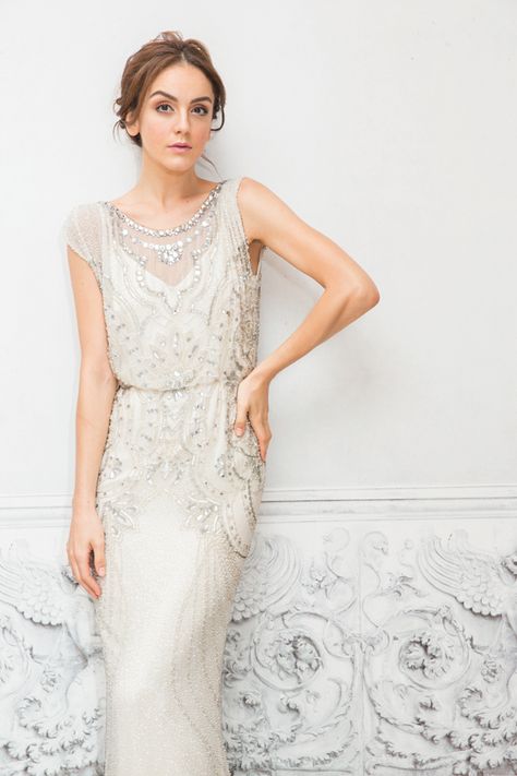 Wedding Sleeves, Gatsby Wedding Dress, Deco Wedding Dress, Jenny Packham Bridal, Art Deco Wedding Dress, Roaring 20s Wedding, Popular Wedding Dresses, Sewing Wedding Dress, Wedding Gowns With Sleeves