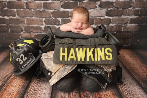 Firefighter Pregnancy Announcement, Newborn Firefighter, Big Brother And Sister, Firefighter Baby, Baby Boy Newborn Pictures, Newborn Photos Boy, Firefighter Pictures, Lifestyle Newborn Photos, Newborn Photography Boy