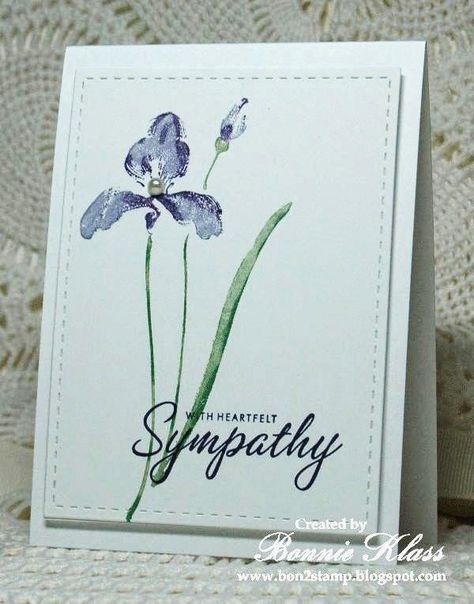 Stamping with Klass: Sympathy Cards Sympathy Card Sayings, Stampin Up Sympathy Cards, Sympathy Cards Handmade, Penny Black Cards, Penny Black Stamps, Card Pattern, Lotus Blossom, Stamping Ideas, Penny Black