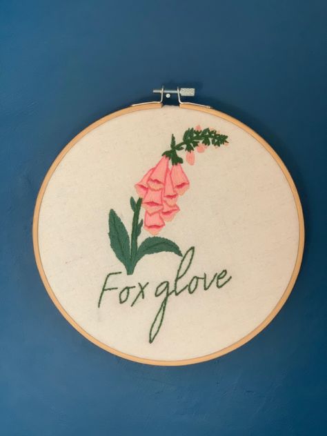 #embroidery #foxglove #flower #handmade Foxglove Embroidery, Foxglove Flower, Flower Handmade, Embroidery Ideas, Titanic, Word Art, Embroidery, Flowers, Quick Saves