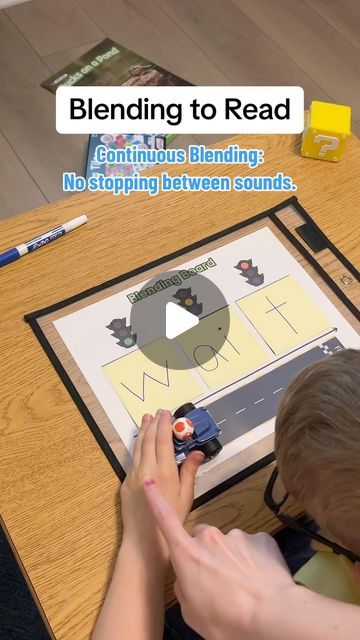 23K views · 1.3K likes | Jessica Farmer on Instagram: "🏎️💨 VROOM! Watch as my kindergartener uses continuous blending to read long A words! Comment “Race Track Blending” to get this 🆓 resource immediately! 🤩  These mats can be used with any words that are between 3-5 sounds. 🏁   🤔 Got questions about blending? Let me know! I’ll be modeling some encoding practice soon.   #teachersofinstagram #teachersoftiktok #scienceofreading #structuredliteracy #phonics #phonemicawareness #foundationalskills #iteachfirst #prek #kindergarten #firstgrade #secondgrade #untileverychildcanread #ela #decodingskills #blendingtips #continuoussounds #successiveblending" Phonics Sensory Activities, Blend Words Activities, Word Blending Activities, Reading Practice For Grade 1, Phonics Blending Activities, Blending Words Activities, Blending Activities For Kindergarten, Continuous Blending, Blending Phonics