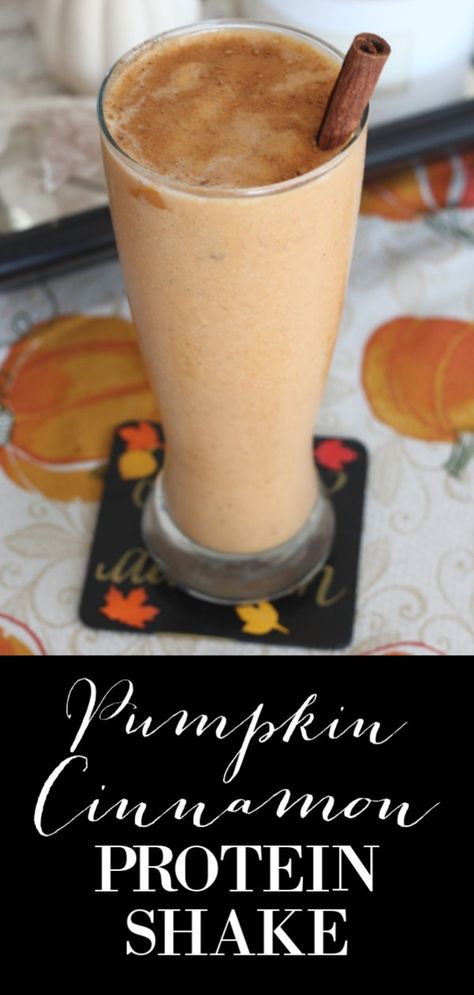 Cinnamon Protein Shake, Pumpkin Puree Recipes Healthy, Pumpkin Protein Shake, Pumpkin Shake, Pancakes Protein, Puree Recipes, Protein Shake Recipe, Pumpkin Puree Recipes, Pumpkin Smoothie