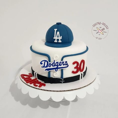 Dodgers Birthday Party, Dodgers Cake, Baseball Cake, Baseball Theme, Cake Ideas, Birthday Cake, Birthday Party, Pastel, Baseball