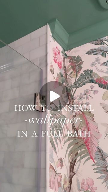 Chrissie Anthony Haim - Long Island Decorator on Instagram: "The first step is knowing YOU CAN use wallpaper in a full bath. Follow these tips to get it right✨" Haim, Full Bath, Long Island, First Step, Get It, Knowing You, The One, The First, Bath