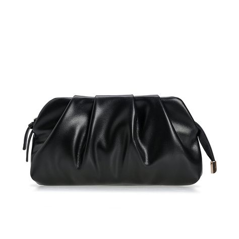 PRICES MAY VARY. Supple Solid PU Leather - this PU clutch is made of a soft, smooth and durable vegan leather. Sleek Pleated Design - When it comes to elegance, pleated accent is always a timeless must-have for women’s attire, and this sleek rushed soft PU leather clutch is perfect accessory to wear from day to night, pairing with a dress-up or causal dress perfectly. Including 1 strong detachable chain strap, thanks to the chain strap, it’s easily to transform into a clutch, shoulder bag, cross Fancy Clutch, Causal Dresses, Leather Clutch Purse, Black Leather Clutch, Leather Clutch Bag, Purse For Women, Evening Purse, Black Evening Dresses, Leather Clutch Bags