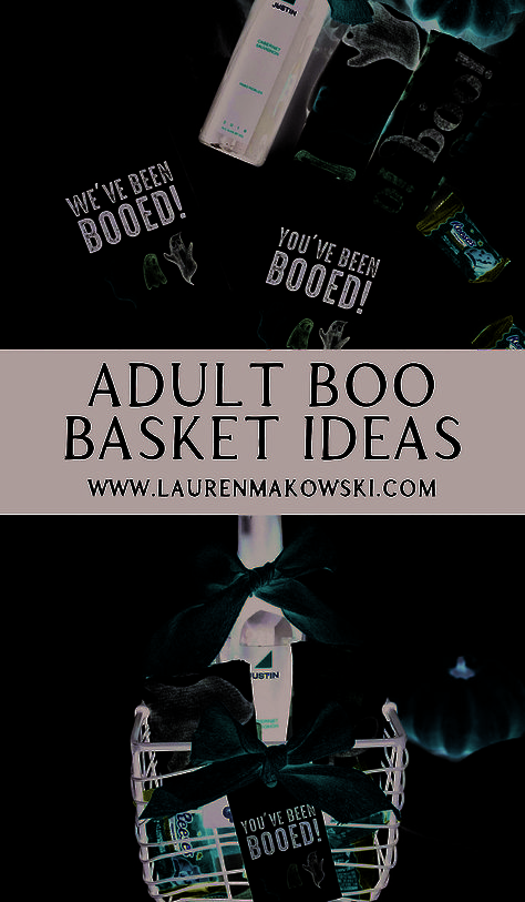 : Treat Yourself or Someone Special  Looking for a unique and thoughtful gift for the adult in your life? Look no further than our Boo Baskets! These baskets are filled with all sorts of goodies, from snacks and drinks to games and activities. They're the perfect way to show someone you care, and they're sure to be a hit at any party or gathering.  #BooBaskets #AdultGifts Boo Baskets For Kids Diy, Adult Halloween Favors, Halloween Hostess Gift Ideas, Fall Basket Gift Ideas, Boo Basket Ideas For Boyfriend, Adult Boo Basket, Adult Gift Basket, Halloween Gifts For Adults, Halloween Hostess Gifts