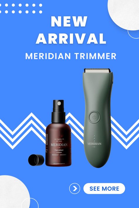 MERIDIAN Body Hair Trimmer for Men Manscape - No Nick, No Cut, No Razor Burn Pubic, Groin and Body Shaver - Waterproof & Rechargeable Electric Full Body Groomer - Onyx Hair Trimmer For Men, Body Shaver, Razor Burn, Razor Burns, Trimmer For Men, Hair Trimmer, Body Hair, Full Body, Onyx