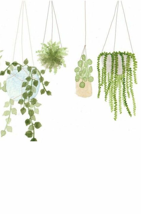 Hanging Plants Illustration, Islam Stickers, Aesthetic Wallpaper Macbook, Notebook Clipart, Travel Aesthetic Wallpaper, Clipart Aesthetic, Aesthetic Clipart, Macbook Wallpaper Aesthetic, Aesthetic Christmas Tree