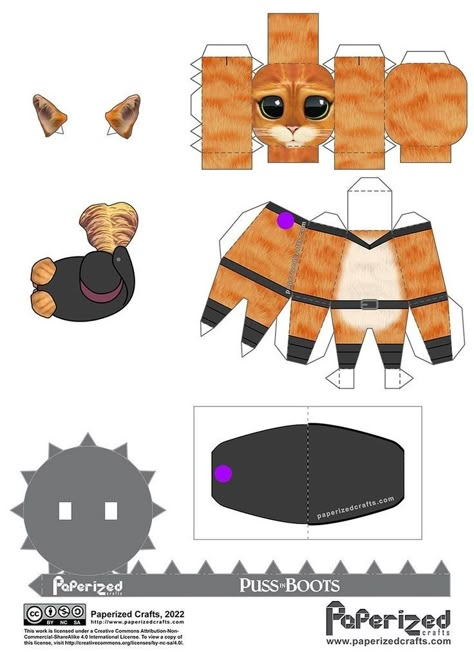 Cat Paper Craft, Cat Cube, Cat Paper, Cat Template, Paper Dogs, Doll Template, Paper Toys Template, Paper Doll Template, Papercraft Templates