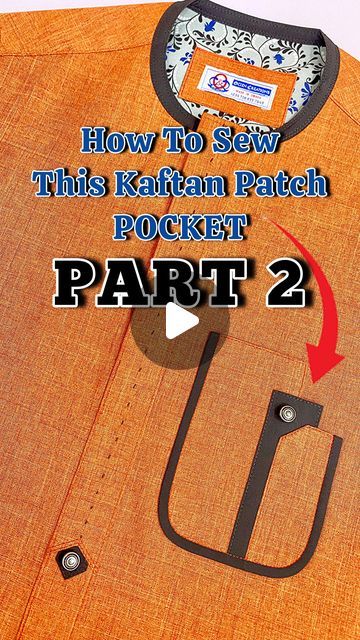 OCIEN FASHION TUTOR on Instagram: "📌 PART 2 - POCKET TUTORIAL   📌 CHECK PREVIOUS POST FOR PAST 1  Here’s the tutorial on how to sew this Kaftan Patch Pocket.   FOLLOW @ocien_fashion_academy for SEWING TlPS AND TUTORIALS and ONLINE COURSES   COMMENT, LIKE, and SHARE  ==================================  We can teach you how to  sew at the comfort of your own studio or home through our online training   ==================================  For enquiries or registration for our online courses, please click on the WhatsApp link on the top of this page.   . . . #ocien_fashion_academy  #upgradeyourskill_upgradeyourincome" Patch Pocket Design, Pocket Tutorial, Fashion Sewing Tutorials, African Shirts, Pocket Pattern, Like And Share, On The Top, How To Sew, Online Training