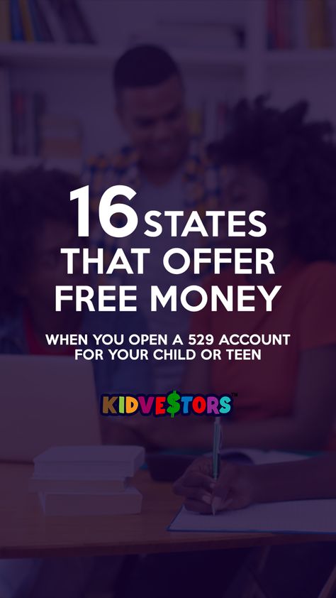 FREE MONEY WHEN YOU OPEN A 529 SAVINGS PLAN College Savings Plan, 529 College Savings Plan, College Savings, 529 Plan, Kids Money, Saving For College, Stock Market Investing, Student Loan Debt, Tax Credits