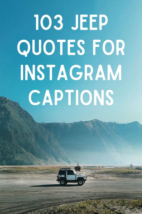 Let these quotes guide you as you share your Jeep journeys with the world, one captivating caption at a time! Jeep Quotes Adventure, Jeep Captions Instagram, Jeep Life Quotes, Pink Jeep Wrangler, Jeep Quotes, Jeep Tops, Quotes For Instagram Captions, One Word Caption, Life Quotes For Girls