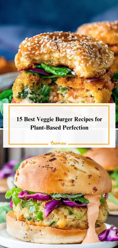 Experience plant-based perfection with the 15 Best Veggie Burger Recipes! 🍔🌱 


#VeggieBurgers #PlantBased #MeatlessMeals #BurgerLovers #DishPulse 𝗚𝗶𝘃𝗲 𝗮 𝗵𝗲𝗮𝗿𝘁 𝘁𝗼 𝗯𝗼𝗼𝗸𝗺𝗮𝗿𝗸 𝗳𝗼𝗿 𝗹𝗮𝘁𝗲𝗿! Veggie Burgers Recipe Easy, Cauliflower Burger Recipes, Plant Based Burgers Recipes, High Protein Veggie Burger, Garden Burger Recipe, Vegetable Burgers Recipe, Veggie Hamburger, Best Veggie Burger Recipe, Vegan Burger Recipes