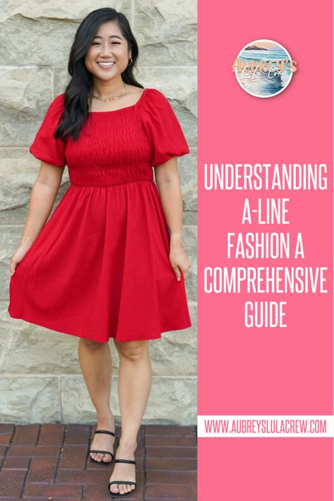 A-line is a fun style and flattering type for many figures when you wear it correctly. Here is a helpful fashion guide on wearing and styling A-lines. Read more now #stylingtips #lularoe #fashiontips Style Inspiration Petite, Petite Body Types, Fashion Guide, Style Inspiration Winter, Style Inspiration Summer, Empire Waist Dress, Fun Style, Fashion Today, Style Tips