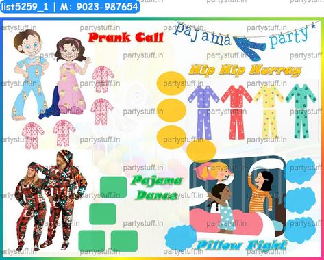 Pajama Party kukuba 6 Tambola Housie in Pajama theme Pajama Theme Party, Ladies Kitty Party Games, Kitty Party Themes, Kitty Ideas, Kitty Theme, Kitty Party Games, Night Pajama, Prank Calls, Paper Games