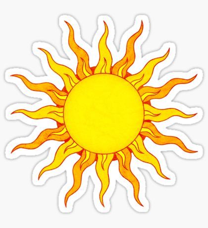 Grunge Sun Sticker Pictures Of The Sun, Sun Sticker, Sun Drawing, Initial Wreath, Sun Illustration, Sun Tattoos, Floral Initial, Architecture Tattoo, Sun Moon Stars