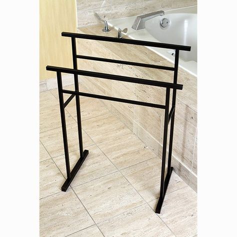 Standing Towel Rack, Free Standing Towel Rack, Bath Towel Racks, Towel Stand, Towel Racks, Towel Rack Bathroom, Towel Storage, Bathroom Redo, Hanging Towels