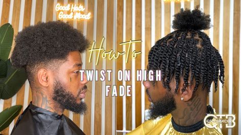 Best Twist on High Top Fade High Top Twists Men Hair, High Top Dreads, Twist Men, High Top Fade, Two Strand Twist, High Fade, People Struggle, A Lot Of People, Good Mood