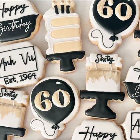 Cheers To 60 Years, Birthday Cookies, Cookie Designs, Champagne Diamond, 60th Birthday, Champagne, Diamonds, Birthday, On Instagram