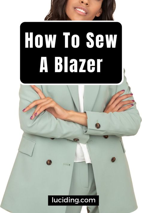 Learning How To Sew, Blazer Pattern, Simple Projects, Traditional Jacket, Basic Sewing, Sewing 101, Easy Sewing Patterns, Sewing Skills, Sewing For Beginners