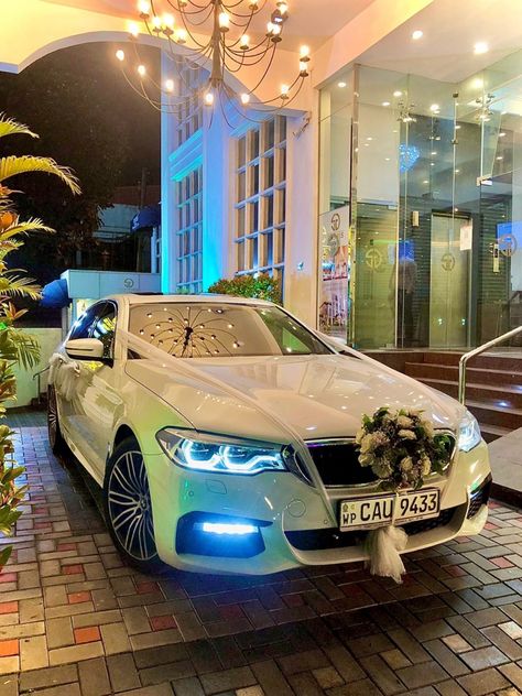 BMW 530e wedding cars Wedding Car Mercedes, Wedding Cars Luxury, Bmw Wedding, Wedding Vehicles, Wedding Getaway Car, Perfect Playlist, Panda Dunks, Bridal Car, Wedding Car Decorations