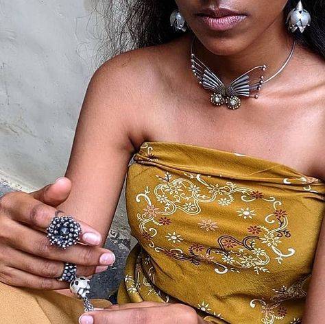 Bhavya Ramesh on Instagram: "Silver drip 💦  Via @nobordersshop  . . . . . . . #hadnmadejewelry #designersofinstagram #silverjewelry #handcrafted #ethical" Bhavya Ramesh, Highest Self, Jaipur, Strapless Dress Formal, Borders, Strapless Top, Silver Jewelry, Mindfulness, Formal Dresses