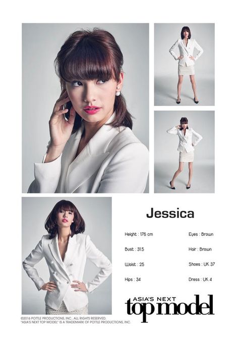 Jessica Lam [Hong Kong] -- Cycle 4 Model Profile Layout, Model Portfolio Examples, Asia's Next Top Model, Model Comp Card, Comp Card, Model Profile, Portfolio Examples, College Stuff, Model Profiles