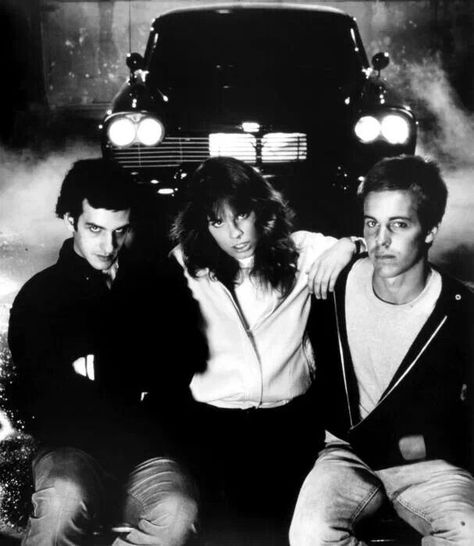 The cast of Christine the movie. Kieth Gordan, Alexandra Paul and John Stockwell Christine 1983, Stephen King Film, Alexandra Paul, Stephen King Movies, Stephen King Books, 80s Horror, Famous Monsters, John Carpenter, Alternative Movie Posters