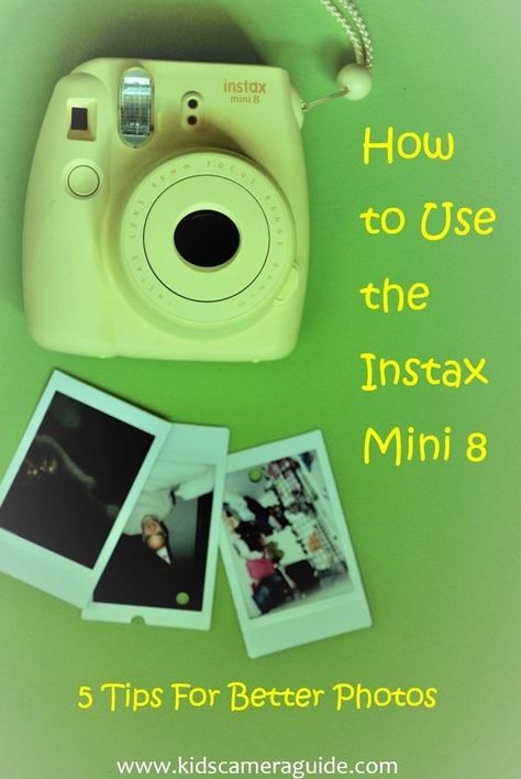 how to use the instax mini 8 - 5 essential tips that will help you take better photos How To Take Polaroid Selfies, Polaroid Tips, Instax Tips, Instax Mini Ideas, Προϊόντα Apple, Instax Mini 7s, Instax Mini Camera, Fujifilm Instax Mini 8, Mini Polaroid