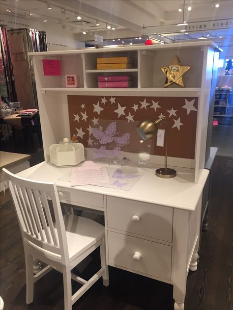 Study Cabinets, Pottery Barn Kids Desk, Nursery To Toddler Room, Babysitting Aesthetic, Pottery Barn Desk, Girls Room Organization, Study Table Designs, Indian Bedroom Decor, Desk Ideas