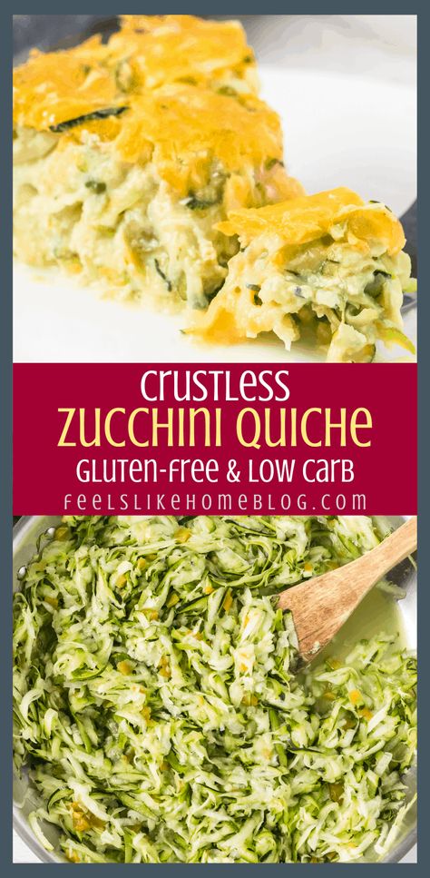 Crustless Zucchini Quiche, Zucchini Quiche Recipes, Zucchini Quiche, Bariatric Eating, Quiche Recipe, Allergy Free Recipes, Quiche Recipes, Squash Recipes, Summer Squash