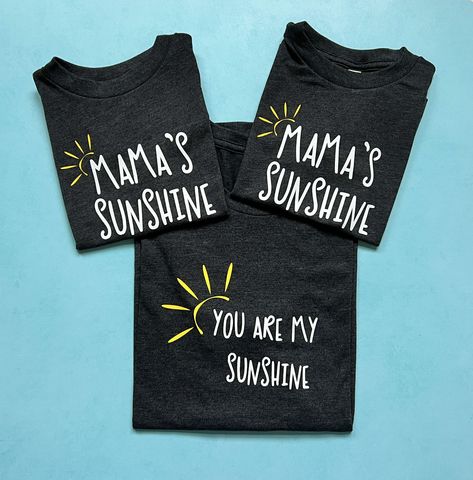 $15.99+ You are my Sunshine Shirt, Sunshine Mom Shirt, You are my Sunshine Women's Shirt, Sunshine Toddler Shirt, Mommy and Me Matching Shirts PlayfulExplorations 5 out of 5 stars Sunshine Shirt, Mckinney Texas, Yellow Sun, Mom And Grandma, My Sunshine, You Are My Sunshine, Star Shirt, Transfer Vinyl, Matching Shirts