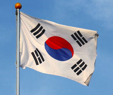 The South Korean flag is beautiful. The white spaces combined with the blue, red and black colour scheme makes its simplicity stand out. However, the symbolism behind the flag itself is another reason why South Korea’s flag is even more amazing. Here is an explanation about the flag from Korea4Expats: The flag consists of three parts: … South Korean Flag, South Korea Flag, Korean Flag, South Korea Travel, Forced Labor, Korea Travel, Flags Of The World, South Korean, Site Web