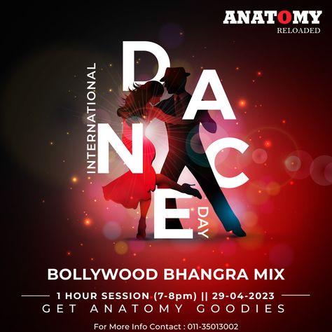 International dance day Instagram Banner Design, International Dance Day, International Dance, Instagram Banner, Dancing Day, E Day, Indian Dance, Banner Design, Anatomy