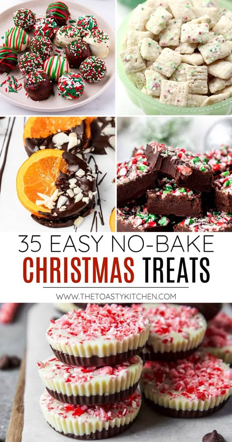 No Bake Christmas Treats, No Bake Christmas, Holiday Treats Recipes, Cookie Recipes Holiday, Christmas Candy Easy, Easy Christmas Candy Recipes, Peppermint Recipes, Christmas Cookie Recipes Holiday, Christmas Baking Cookies