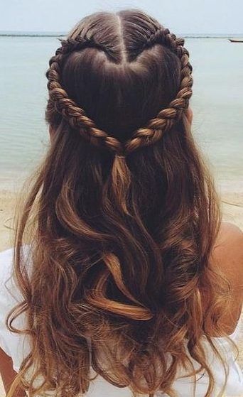 Global Hairstyles, Heart Hairstyles, Picture Tips, Kid Hair, Peinados Fáciles Para Cabello Corto, Hair Stylies, Heart Hair, Hairstyles For Kids